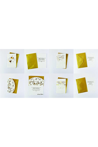 POLKART Set 12 felicitari de nunta multicolor 14.4x20.4cm