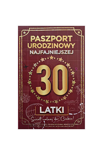 Yeku Card de ziua de nastere Pasaport, hartie 350g, multicolor, 0x14x22cm