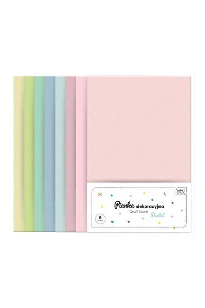 Interdruk Spuma decorativa A4 set 8 foi multicolor