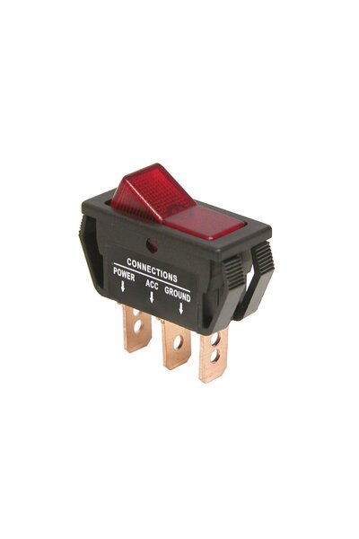 Carpoint Intrerupator auto 12V 20A On/Off rosu, 30 x 14 mm, cu 3 papuci elect...