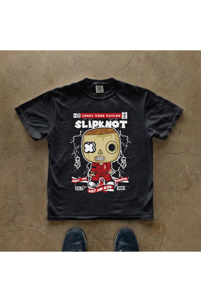 Grafftee Clothing Μπλουζάκι Corey Taylor Slipknot με στάμπα, Unisex, Oversize