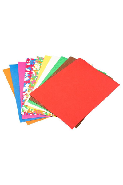 BREWIS Folie PVC A4 autoadezivă, mix de texturi, 10 coli