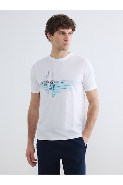 LC Waikiki Crew Neck Printed Jersey Men's T-Shirt