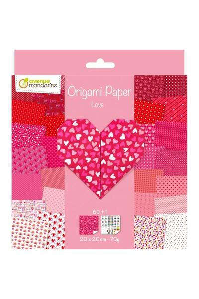 Clairefontaine Hartie origami Milosc multicolor 20x20cm 60 foi 70g