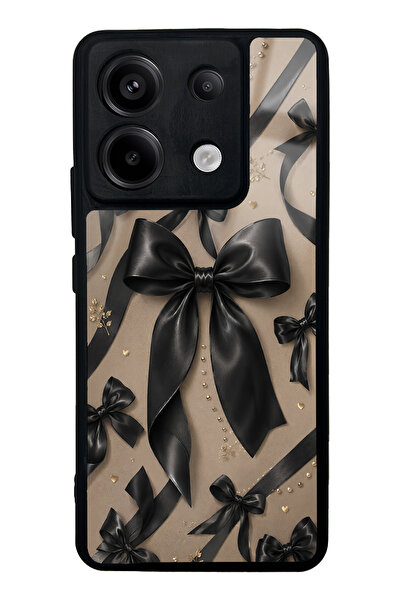 Spoyi Xiaomi Redmi Note 13 Pro 5G Midnight Bow Tasarımlı Glossy Telefon Kılıfı