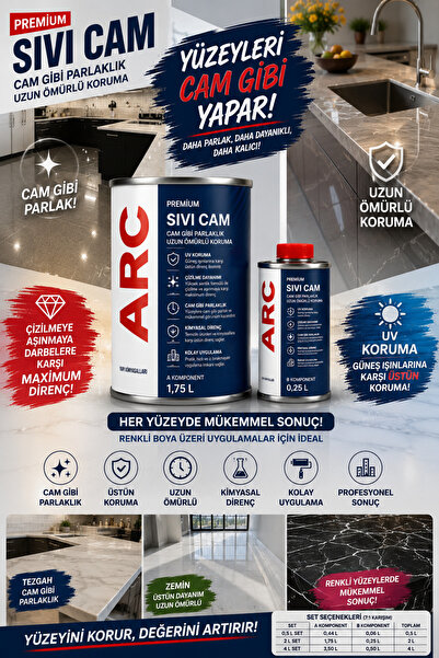 ARCMARİN KİMYA VE DENİZCİLİK HIRDAVAT PREMIUM Sıvı Cam Kaplama - Her tülü yüz...