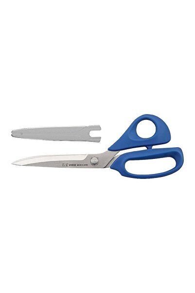 hodbehod Kai V-5250 Blue Plastic Handle Professional Fabric Cutting Scissors ...