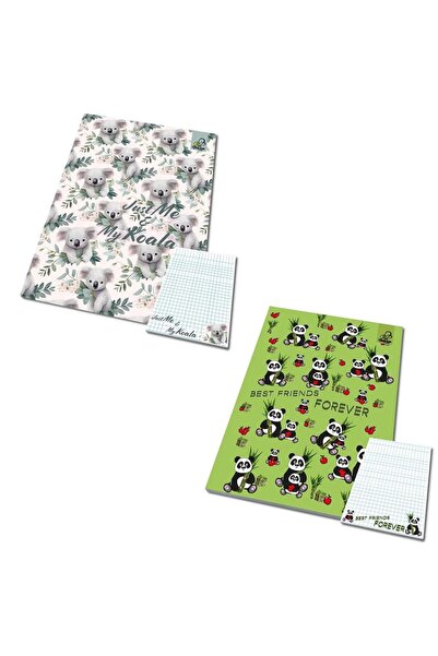 OEM Set 10 caiete Bee-bee A6 multicolor 50 file carouri cu imprimeu ursi