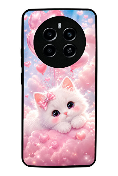 Spoyi Realme 12 Pro Plus Cupid Cloud Kitty Tasarımlı Glossy Telefon Kılıfı