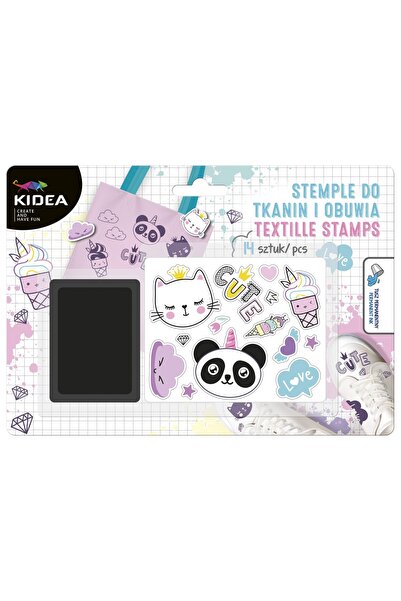 Kidea Set de ștampile pentru decorarea textilelor și încălțămintei, Kidea, Mu...