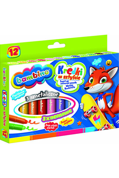 Bambino carioci colorate in forma de baton, 12 culori