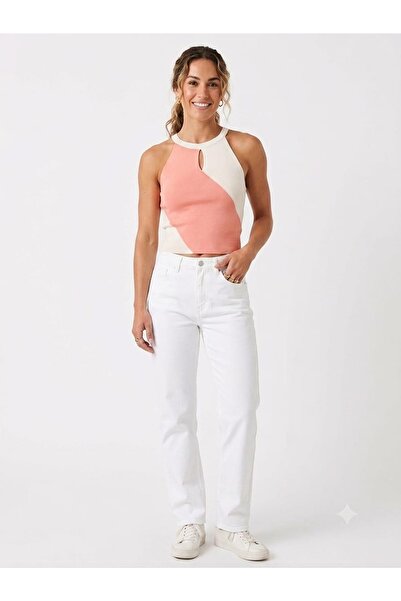 onno style women Strapless Sleeveless Halter Neck Tricot Women's Blouse