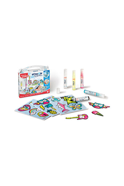 Maped Set de pictura cu folie de sticla in 5 culori Creativ cu foi de proba