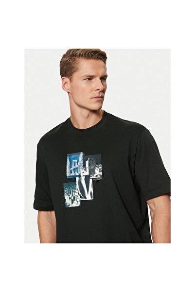 Armani Exchange Tricou bărbătesc XM000269 AF12112 Negru