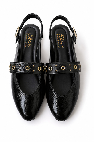 FootFrenzy Stella λουστρίνι με λεπτομέρεια από πέτρα, γυναικεία μπαλαρίνα, κα...