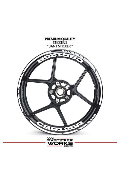 ARONA Honda Cbr 125R Wheel Sticker Interior and Exterior Cbr125R Written Labe...