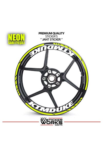 ARONA Ktm duke wheel sticker - interior & exterior - ktm duke text decal model