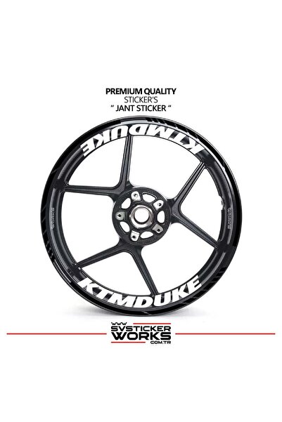 ARONA Ktm duke wheel sticker - interior & exterior - ktm duke text decal model