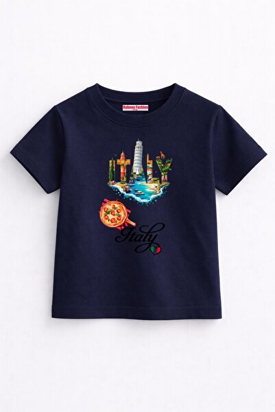 Rabona Fashion Italy Landmarks Kids T-Shirt