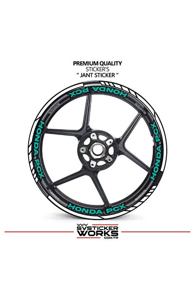 ARONA Honda pcx wheel rim strip and inner rim 16 letter sticker decal model p...