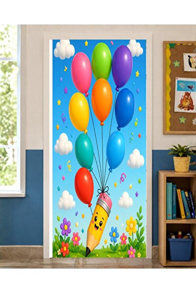 PROMISEBACKDROP2 زينة باب مرنة مقاس 190x75 سم، زينة باب من القماش، بتصميم بال...