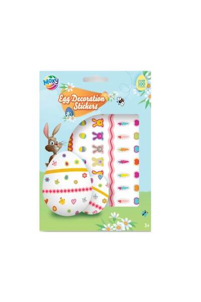 Moxy Set de autocolante decorative cu ouă de Paște și iepuraș - Modelul 2