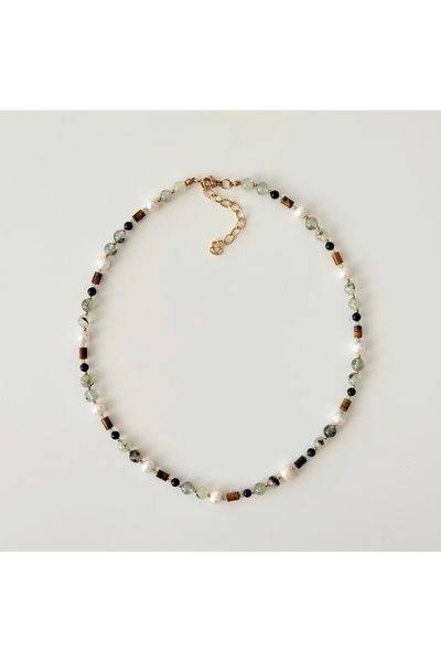 Vesce Atelier Aura Forest Natural Stone Necklace