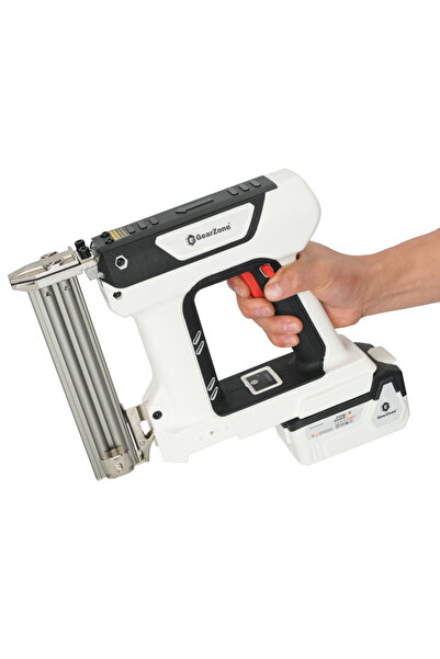 GearZone Cordless Brad Nailer, 18 Gauge 2-in-1 21V Electric Brad Nailer with ...