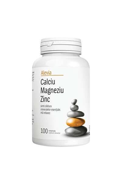 Alevia Calciu Magneziu Zinc 100cpr