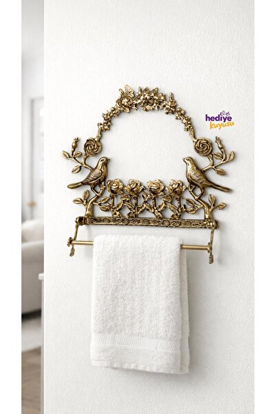 hediye Hedi̇yekuyusu Brass Casting Bird Bath Towel Rack Home Decoration Bathr...