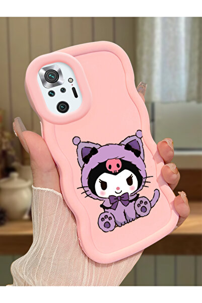 Hontinga Redmi Note 10 Pro Uyumlu Kılıf kamera koruyucu Pembe Silikon Couple ...