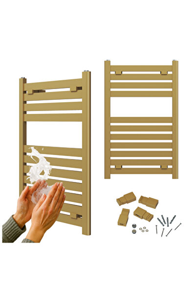 Granitan Radiator Baie ENZO, 800x500 mm, 327 W, 11 Elemente, Auriu, Uscator P...