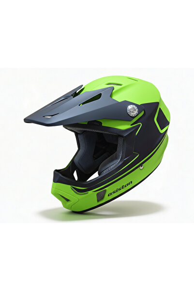 Asistan KS-05 Fullface Yeşil L 59-60cm Bisiklet Kaskı