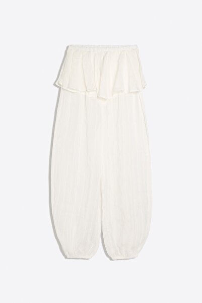 Bershka Peplum belli şalvar pantolon