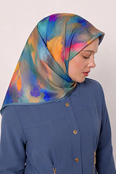 Lesscarves Pamuk İpek Eşarp Batik Desenli LS2204
