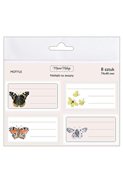 Mama Maluje Set de stickere decorative Mama Maluje, Motyle, 74x40mm, multicolor