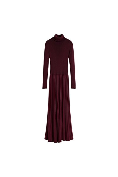 Desigual Rochie tricotată de damă 25WWVF09 Bordeaux