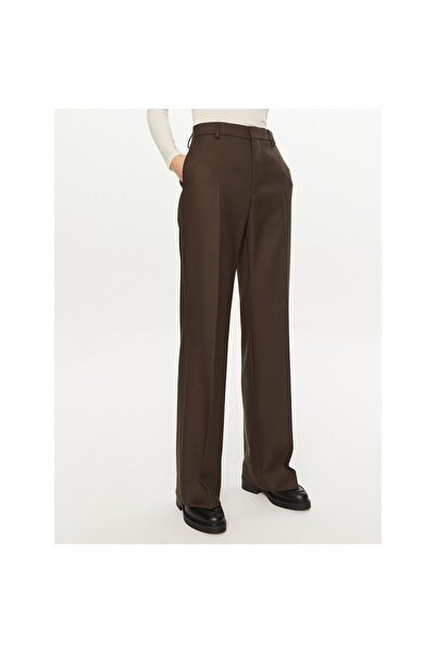 ami Paris Pantaloni de damă din material textil FTR435.WV0053 Maro