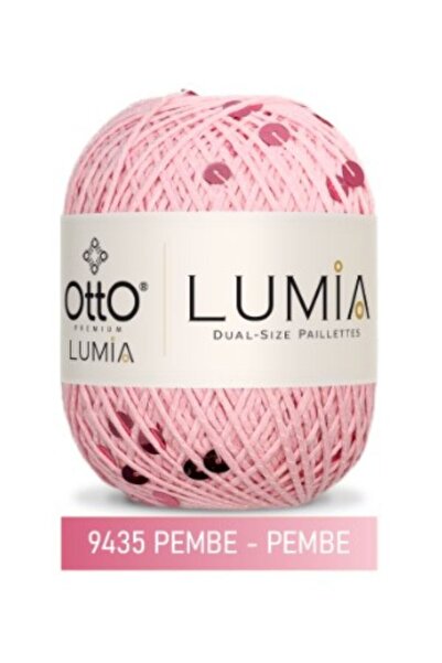 Atölye MaDe Otto Lumia -9435 Pembe Pembe- Çift Boy Pullu 50gr 90m - %85Pamuk ...