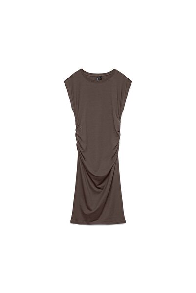 Vero Moda Γυναικείο Φόρεμα Κοκτέιλ 10346941 Καφέ