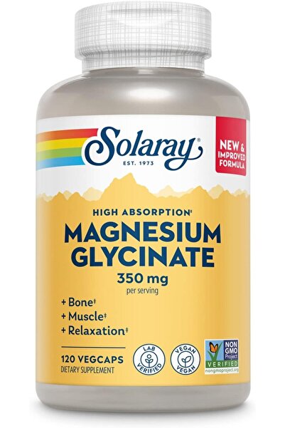 Solaray Magnesium Glycinate 350 MG with BioPerine - High Absorption Formula 1...