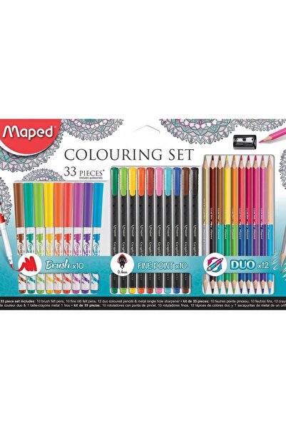 Maped Coloring Top Bottom Set - 33 pieces