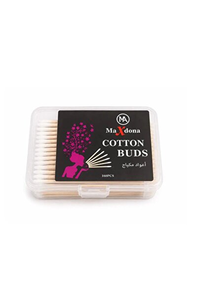 MAXDONA Cotton Swabs, 160 Pieces, Wooden Stick