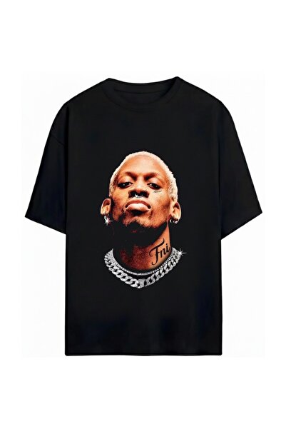 SVART WEAR Dennis Rodman majica sa printom, unisex, oversize, 100% pamuk