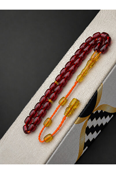Tesbih Store Ottoman Simile Capsule Cut Fire Amber Master Signature