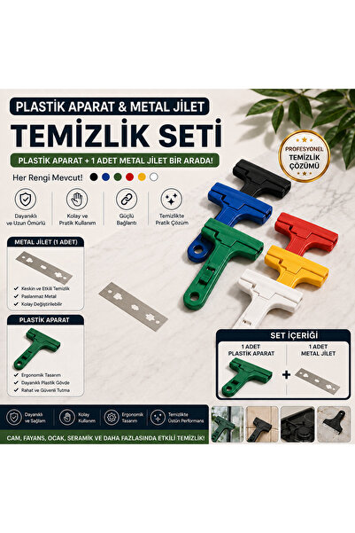 AKSOY 1 Adet Cam Kazıma Aparatı ve Cam Kazıma Jileti