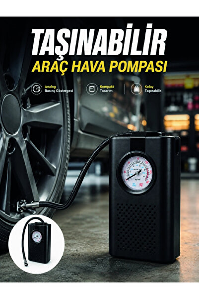 shopwave Portable Tire Air Pump for Automobile Bicycle and Motorcycle