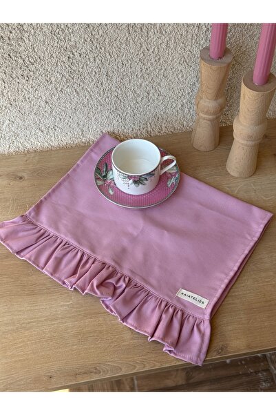 KaiAtelier Candy Linen Ruffled Drying Cloth / Oven Cover