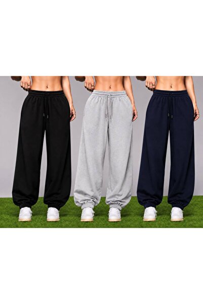 yasber 3 BUCĂȚI/CULORI PANTALONI DE DAMĂ CU TALIE ÎNALTĂ, CU TIV ELASTIC, STI...