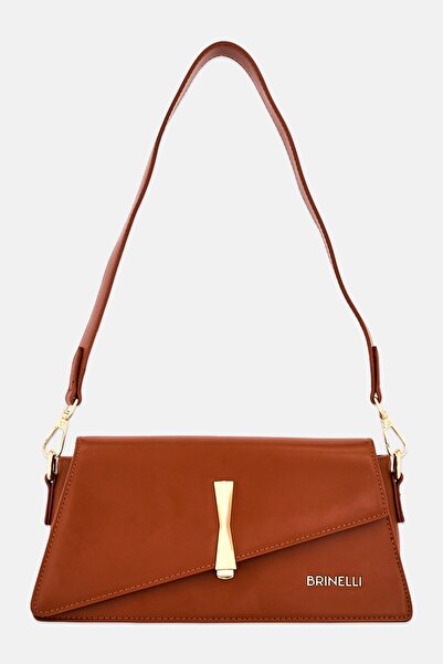 BRINELLI Women Brand Logo Shoulder Bag, Brown